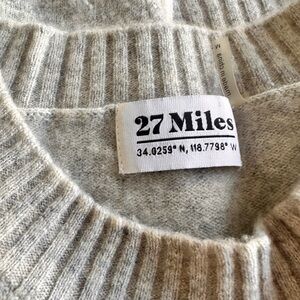 27 Miles Cashmere sweater